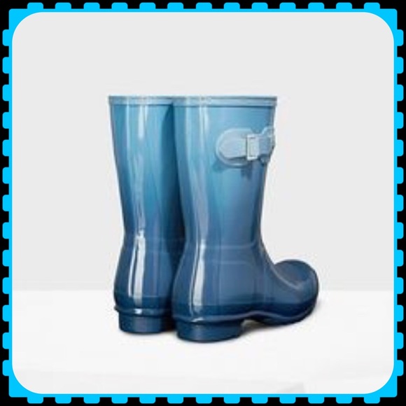 ❌SOLD❌Ombré blue Hunter short boots - Picture 2 of 6